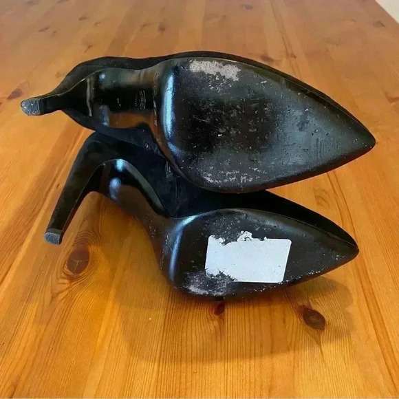 Via Spiga Yolanda Heel Booties Chain Stud Leather Suede Edgy Mobwife - Picture 9 of 11